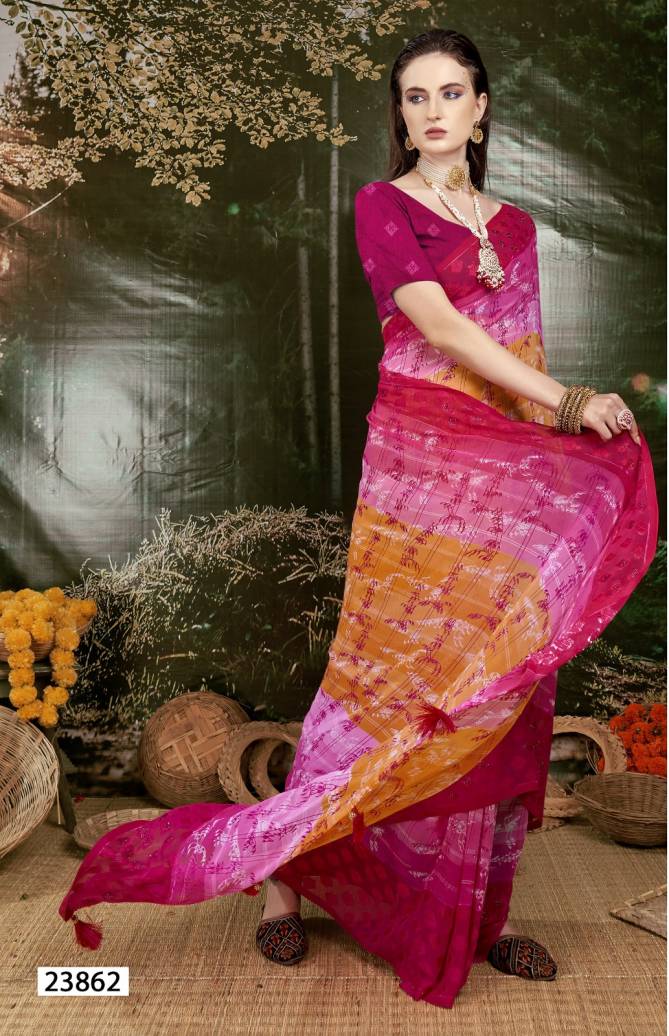 Nivedita By Vallabhi Leaf Printed Georgette Sarees Wholesale Price In Surat